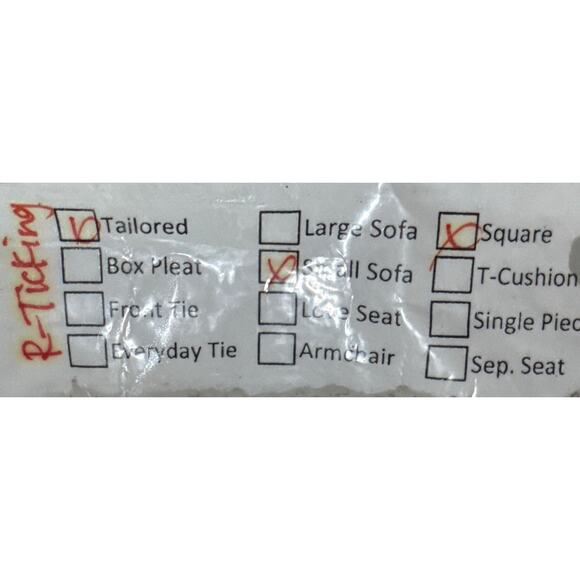 Pottery Barn Red/Cream Ticking Stripe Small Sofa Tailored Adjust SlipCover New  - Picture 9 of 16